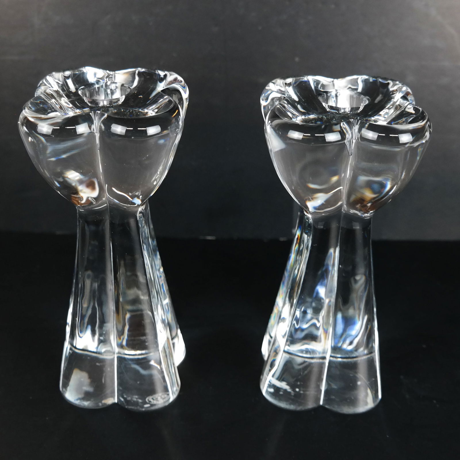 Pair Baccarat Crystal Candlesticks (1 of 6)