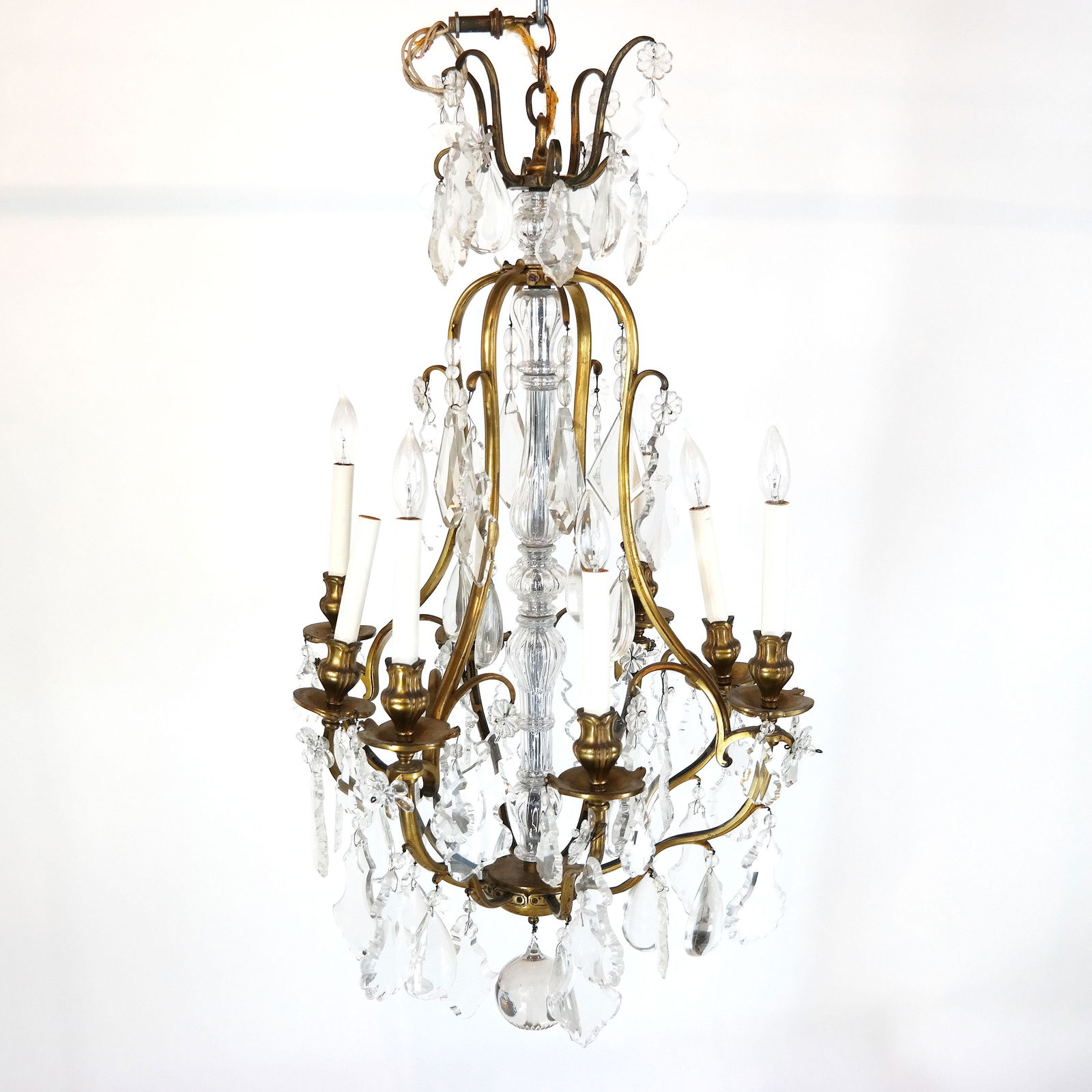 Bronze & Crystal Chandelier (1 of 14)