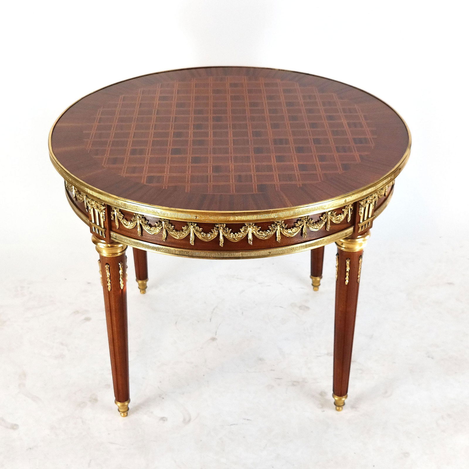 Louis XVI-Style Bronze Mounted Bouillotte Table (1 of 9)