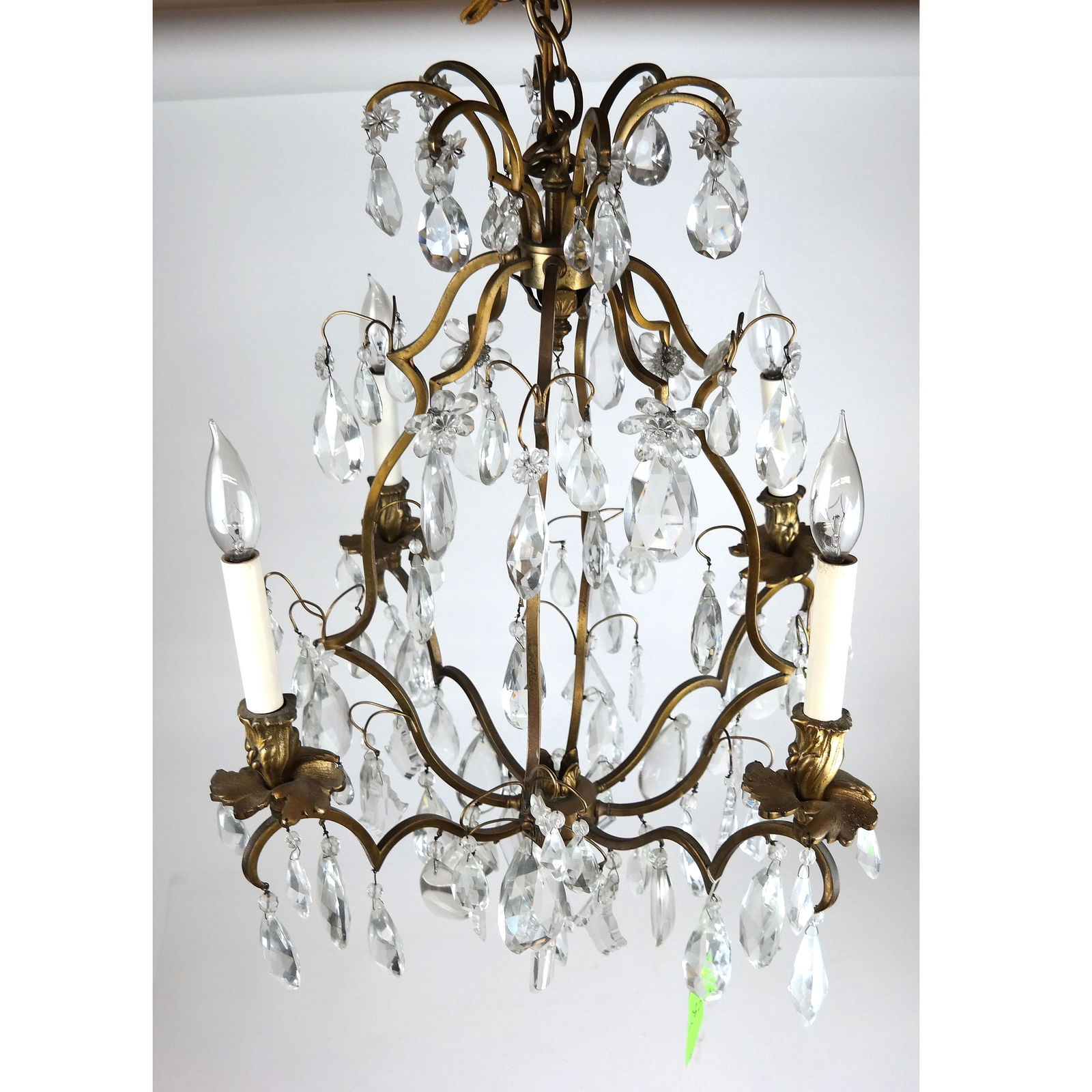 Bronze & Crystal Chandelier (1 of 10)