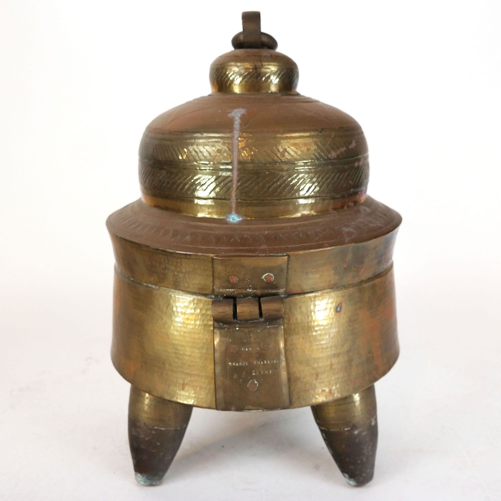 East Indian Brass Kettle / Brazier (1 of 8)