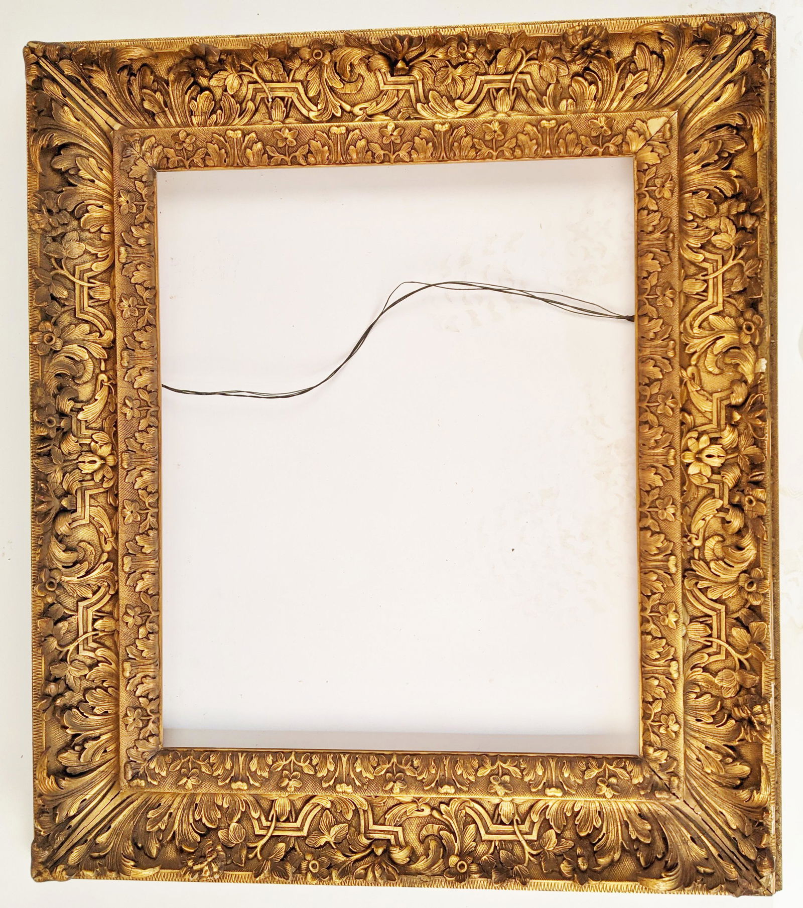 Heavily Carved Gilt Floral Frame (1 of 14)
