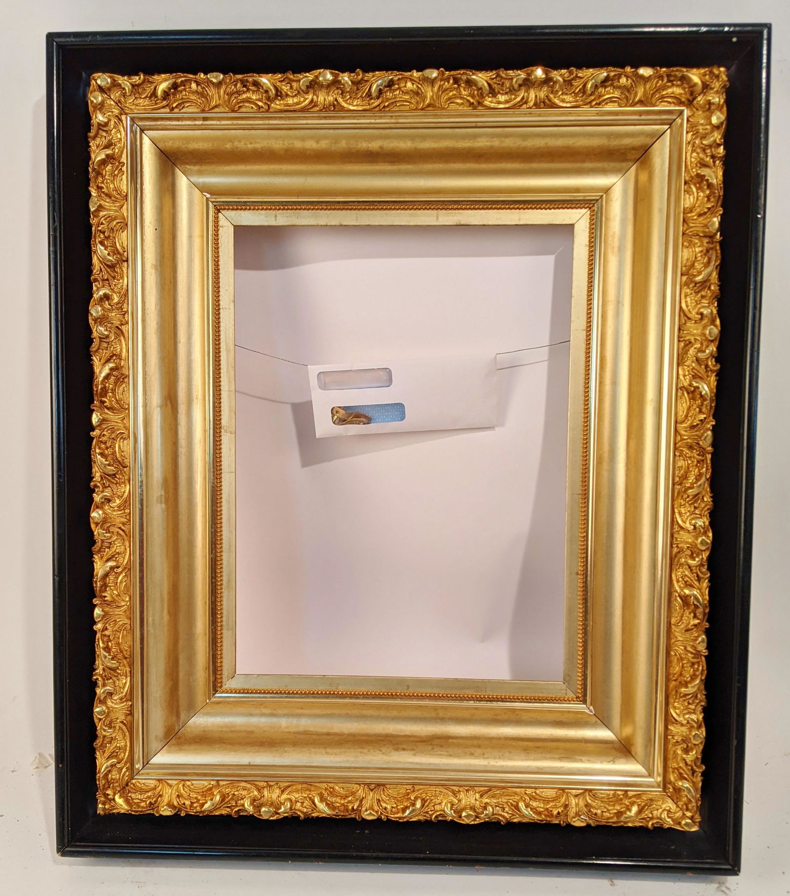 Ebony & Gilt Carved Frame (1 of 10)