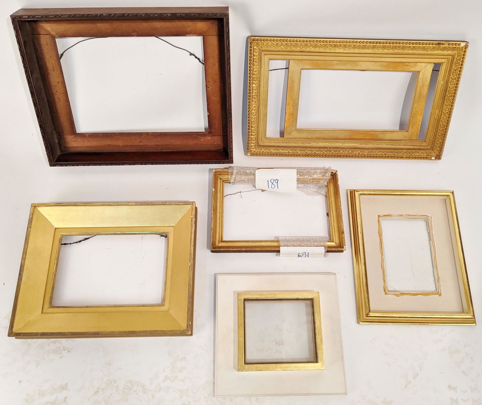 Lot of 6 Assorted Gilt Wood Frames (1 of 19)