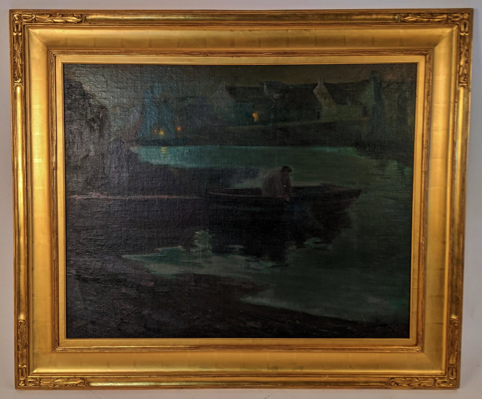 Richard MILLER: River Fishing - Oil Painting (1 of 13)