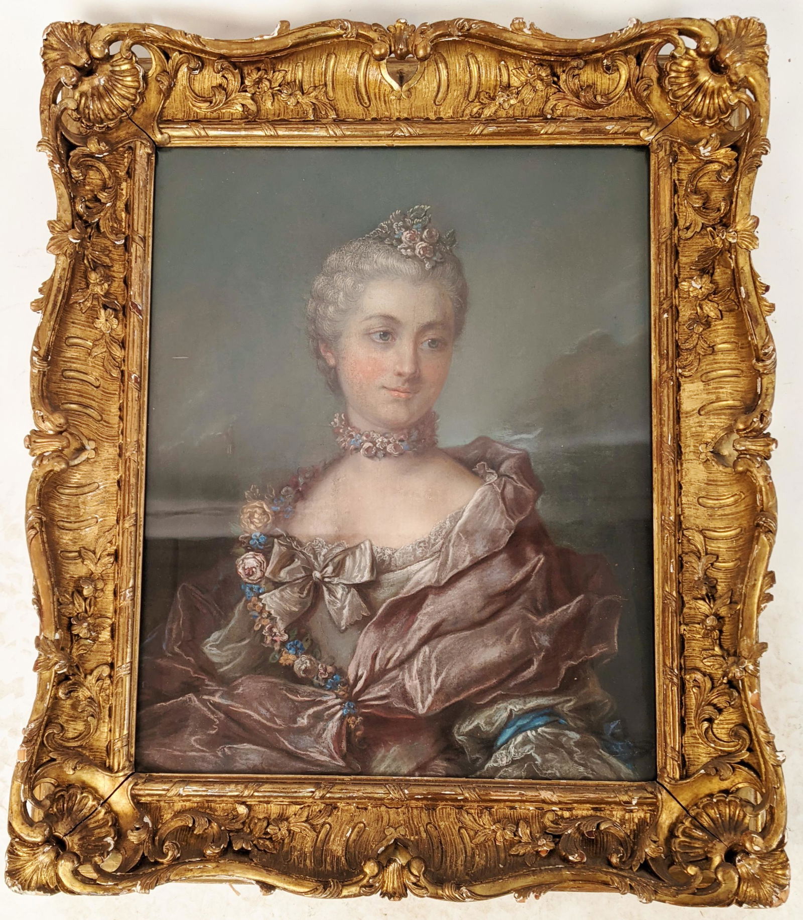 19th C. Gilt Framed Pastel Portrait (1 of 12)