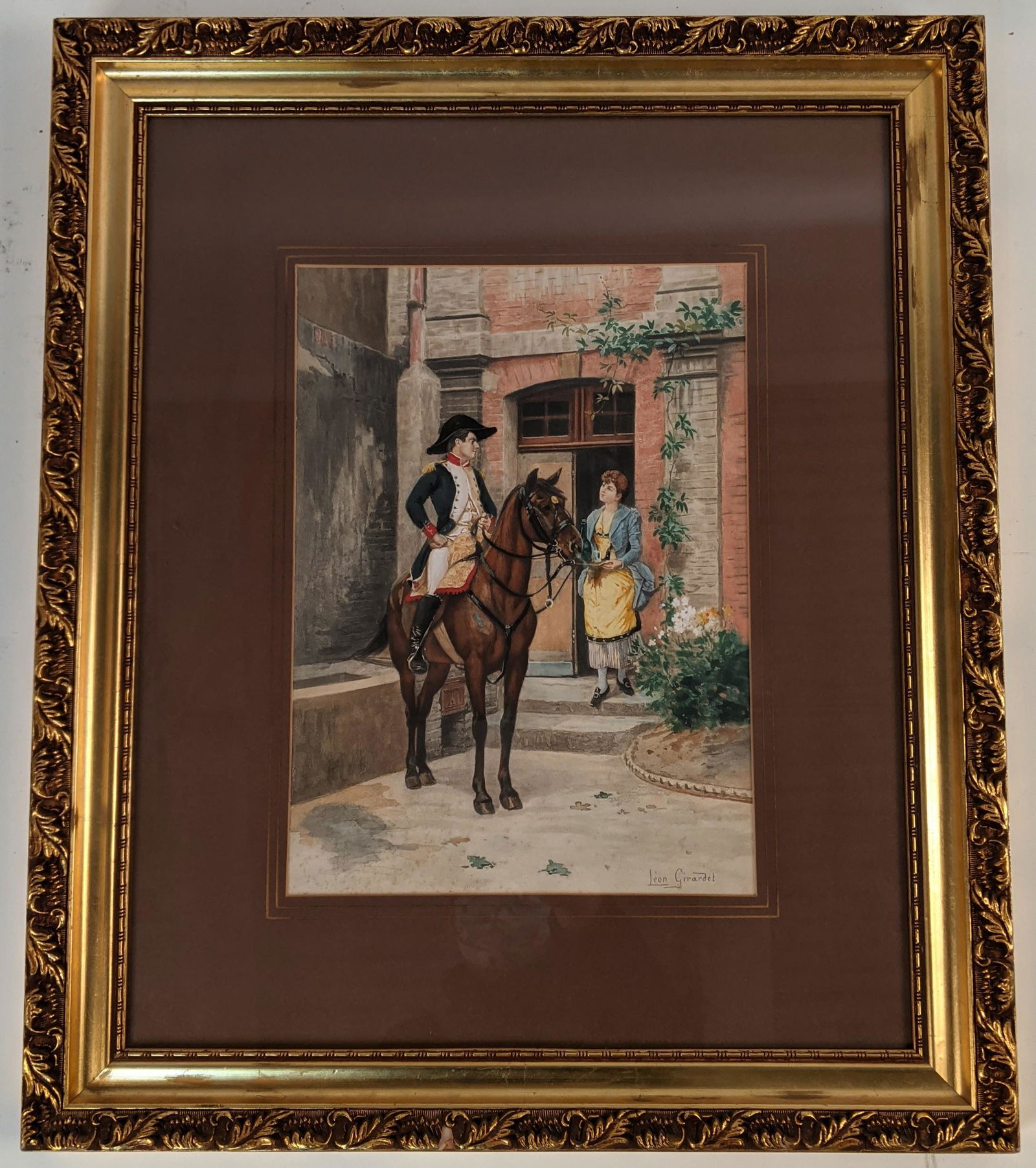 Leon GIRARDET: French Soldier - Painting (1 of 11)