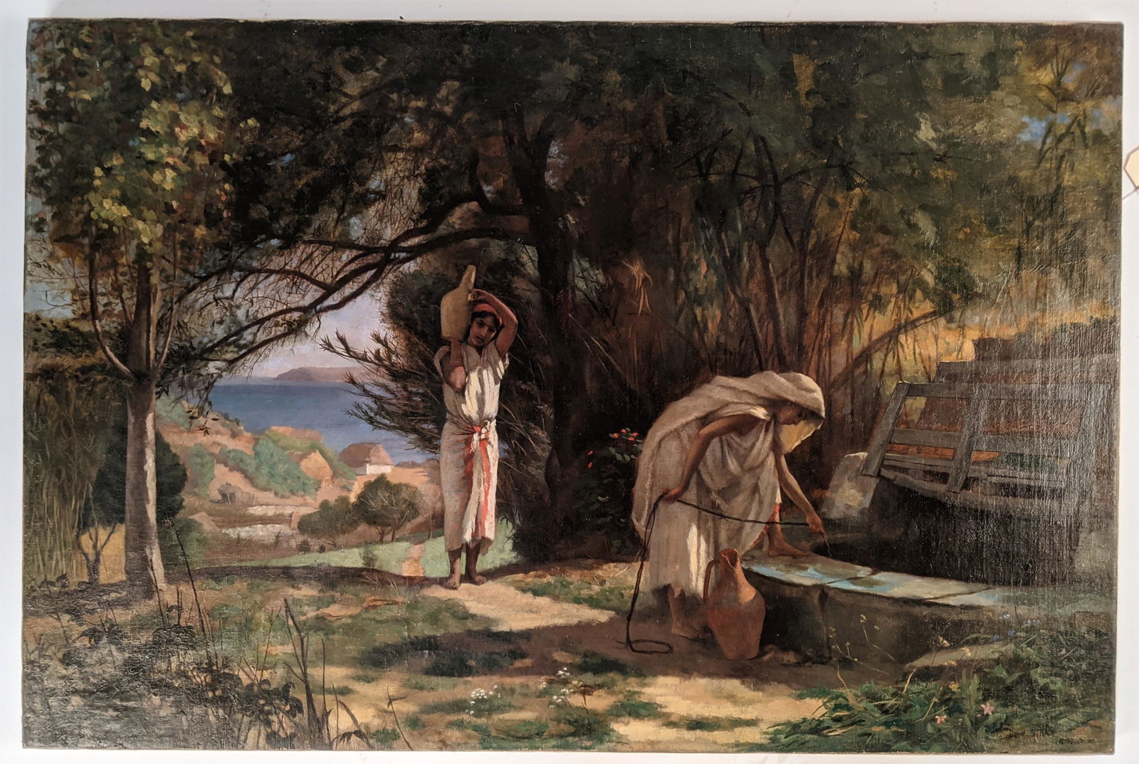 Daniel STRAIN: At the Well - Oil Painting (1 of 8)