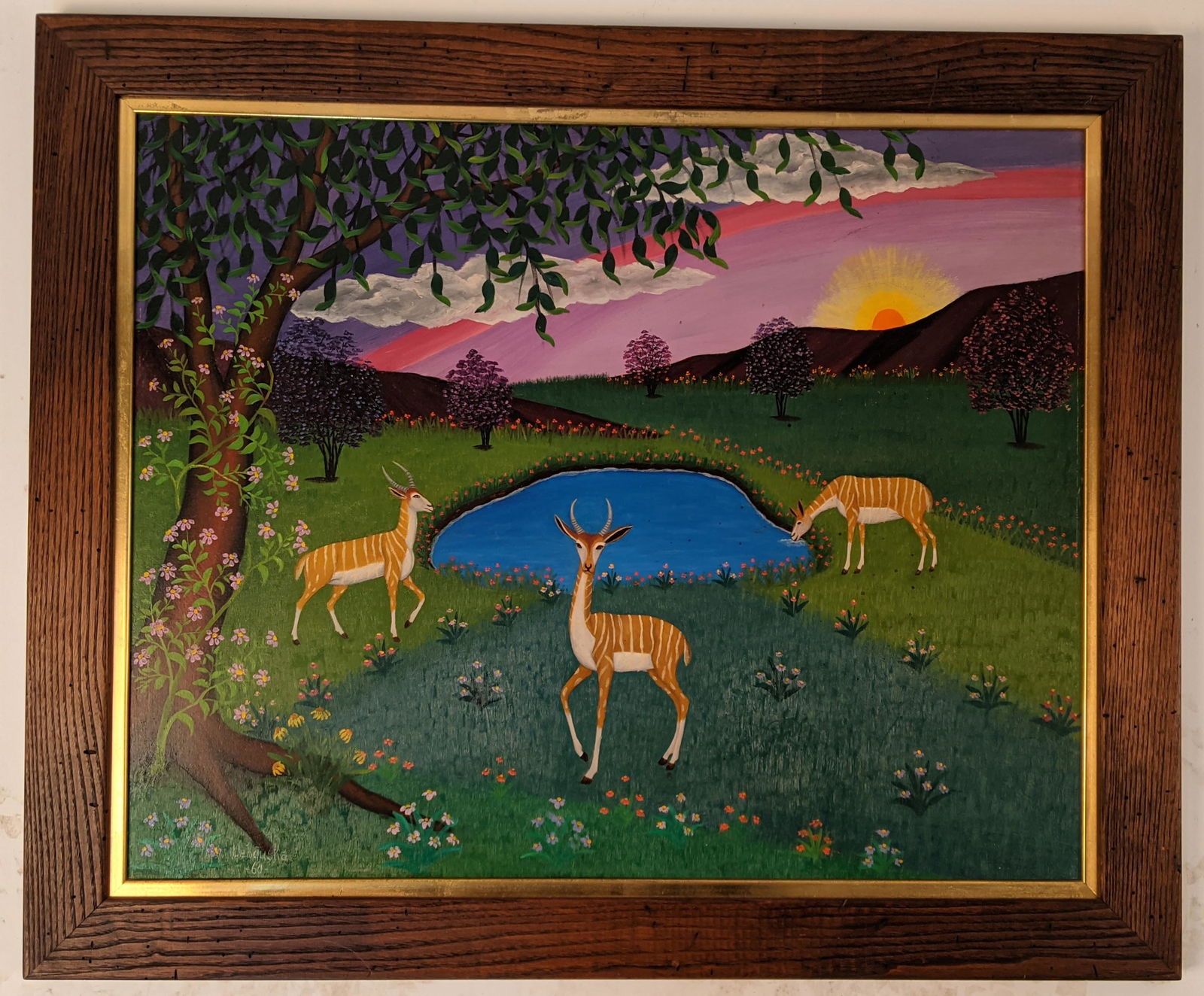 Laurence LEHDUSKA: "Nyala" Deer - Oil Painting (1 of 15)