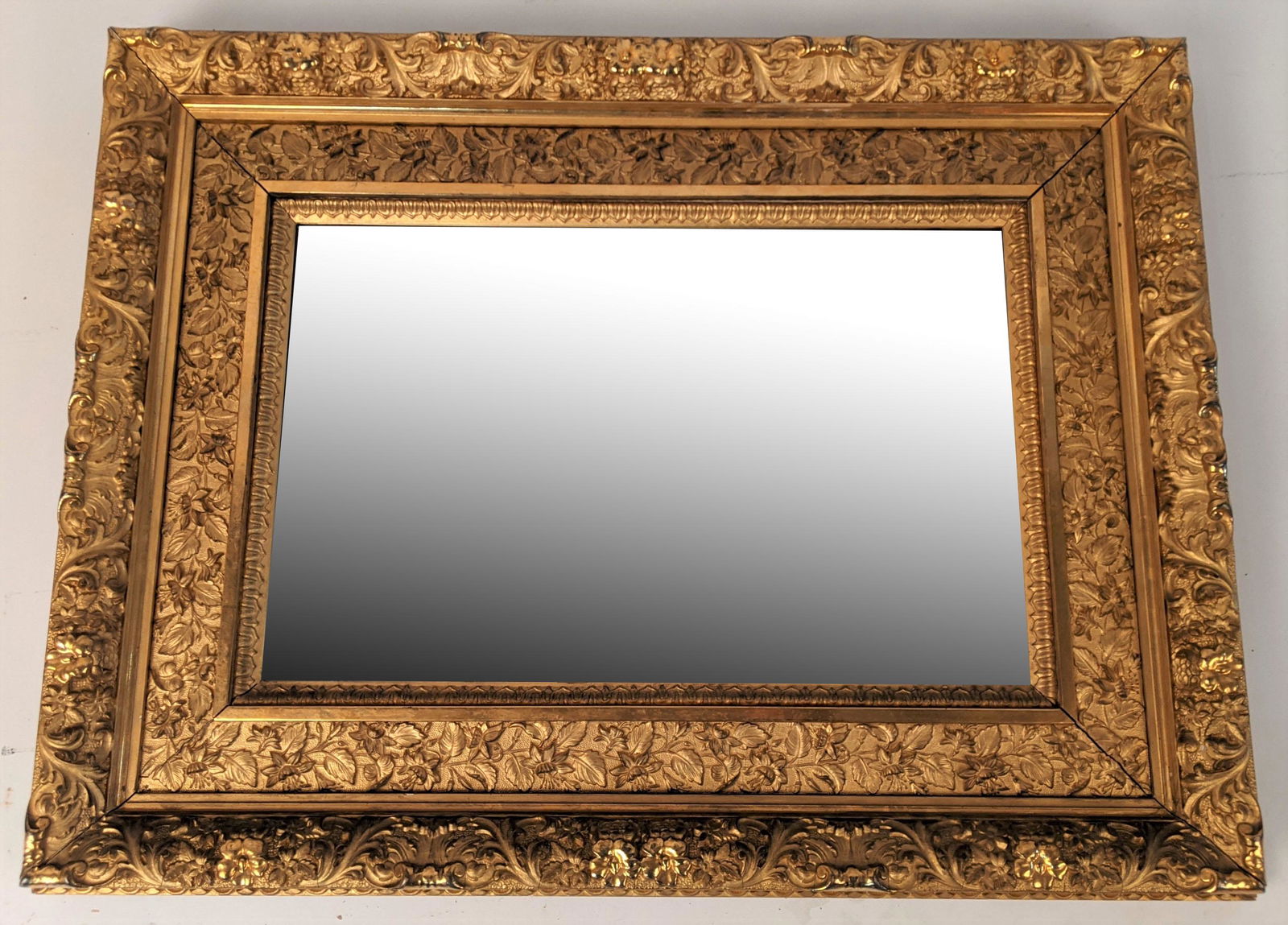Antique Carved Gilt Wood Mirror (1 of 8)