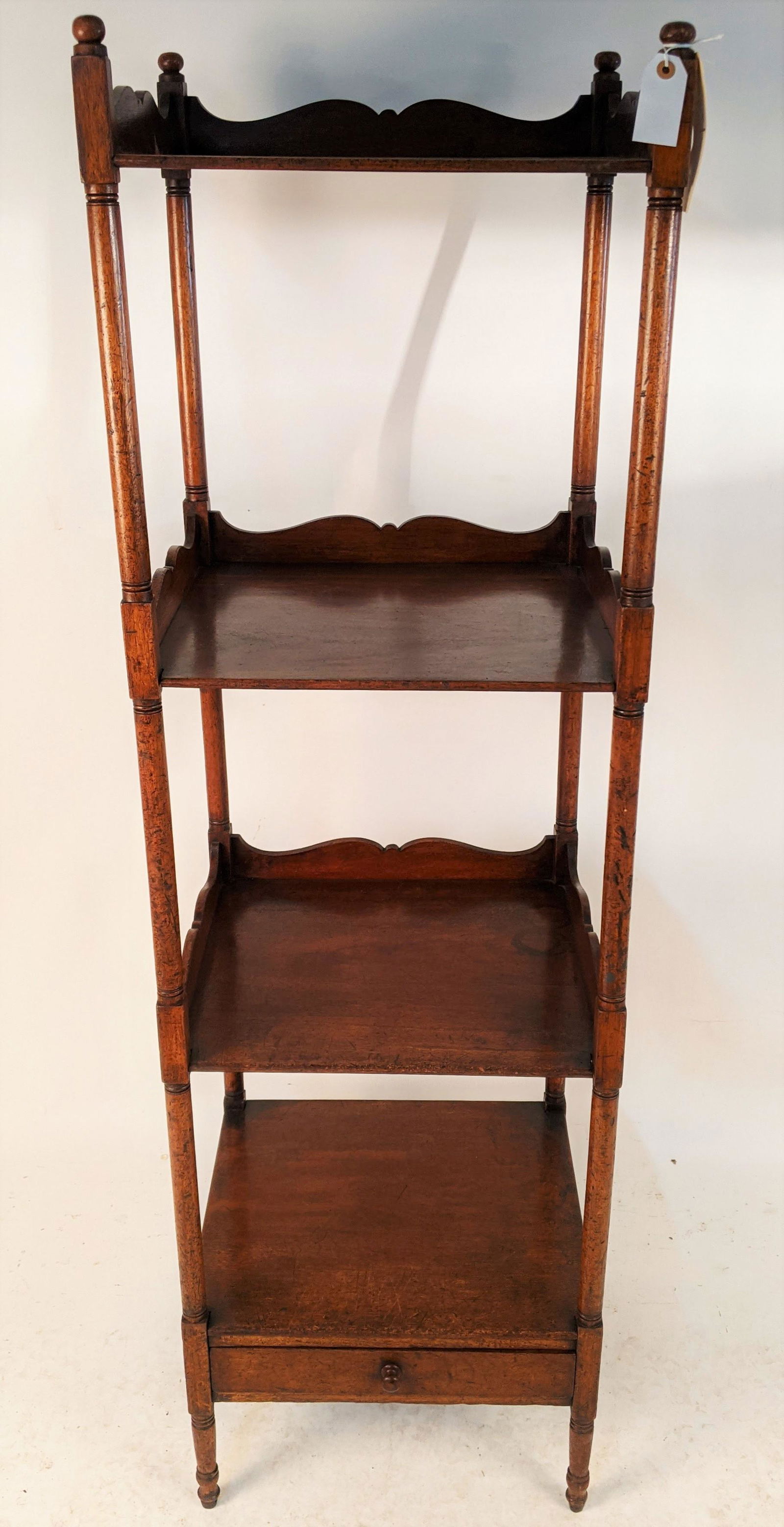 19th C. Mahogany 4-Tier Etagere (1 of 9)