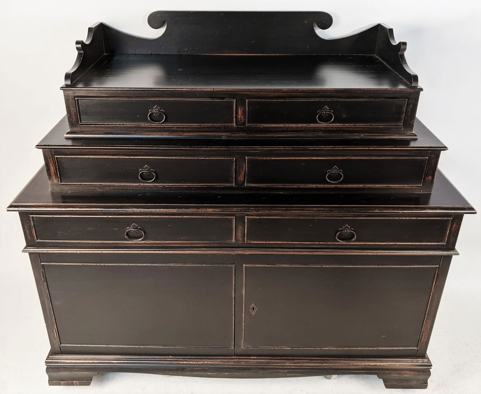 Black Lacquered Step Back Chest (1 of 10)