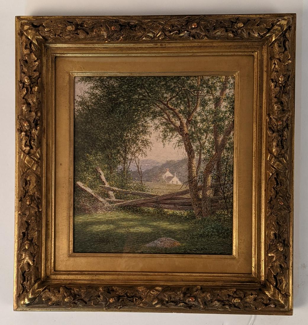 W.M. DAVIS: Cottage Scene - W/C Painting (1 of 10)