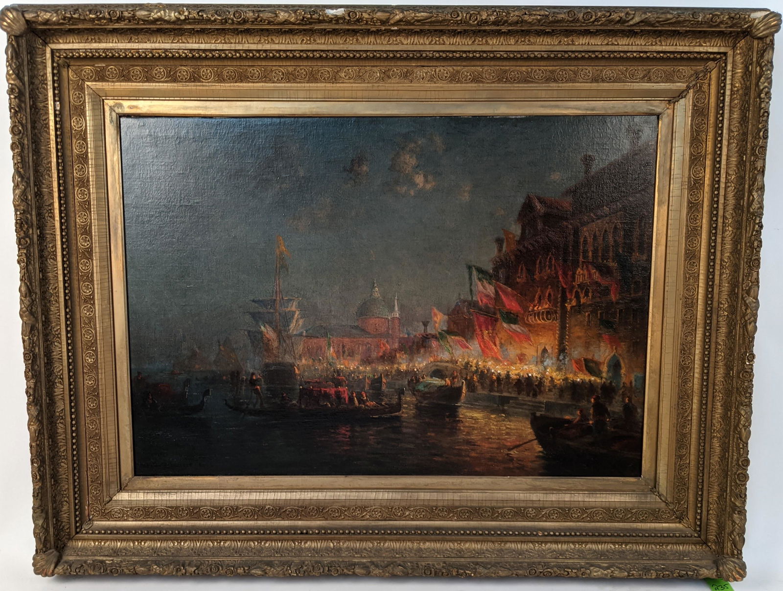 W. LAUSIT: Venice Scene - Oil Painting (1 of 15)