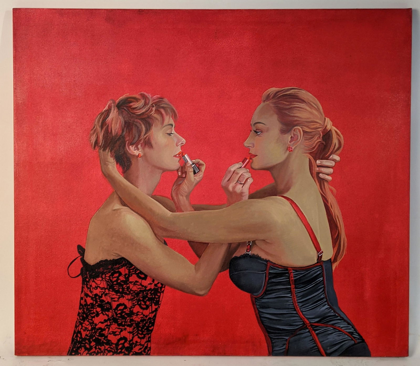 Niikolina KOVALENKO: Red Mirror - Oil Painting (1 of 13)