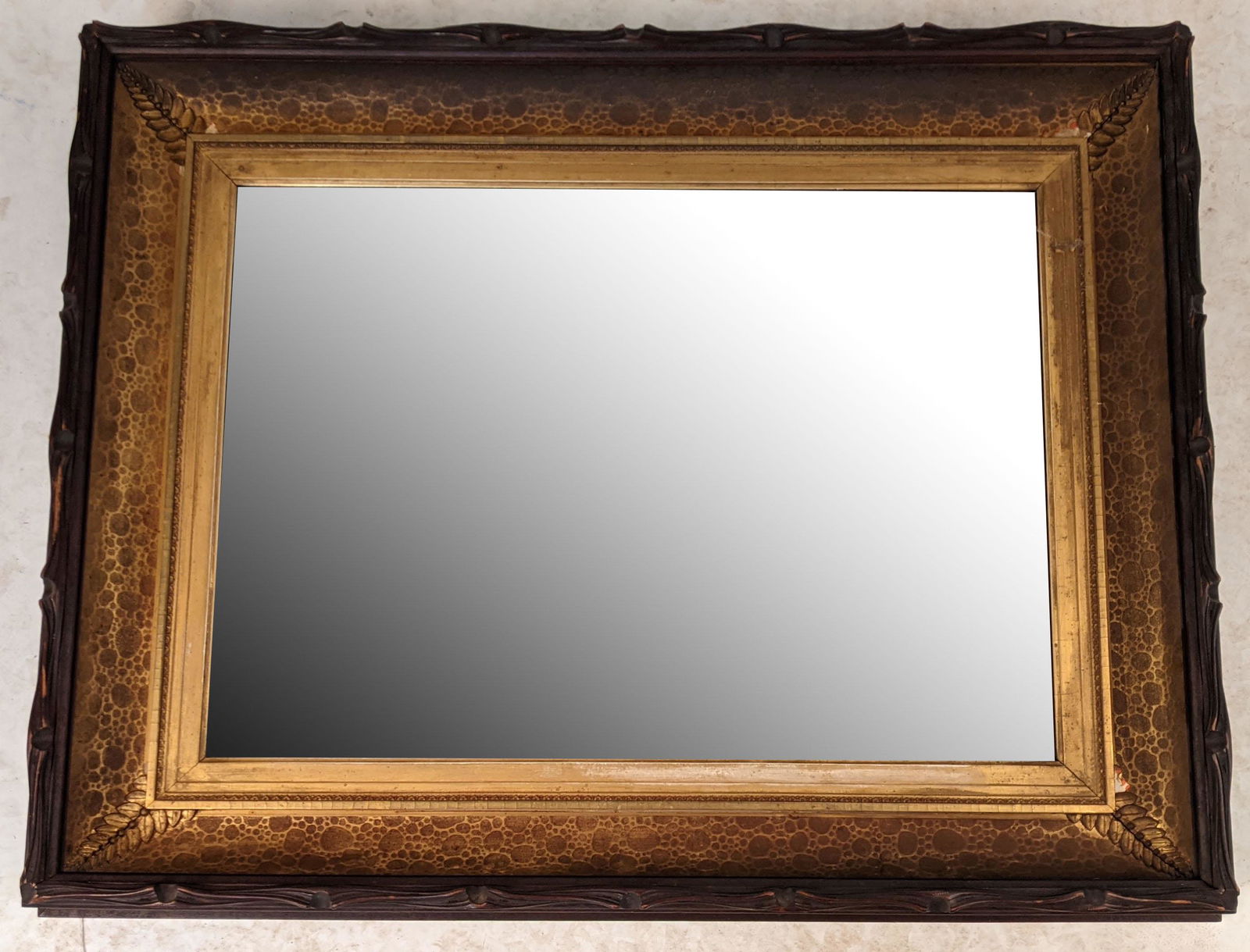 Mahogany & Gilt Carved Mirror (1 of 10)