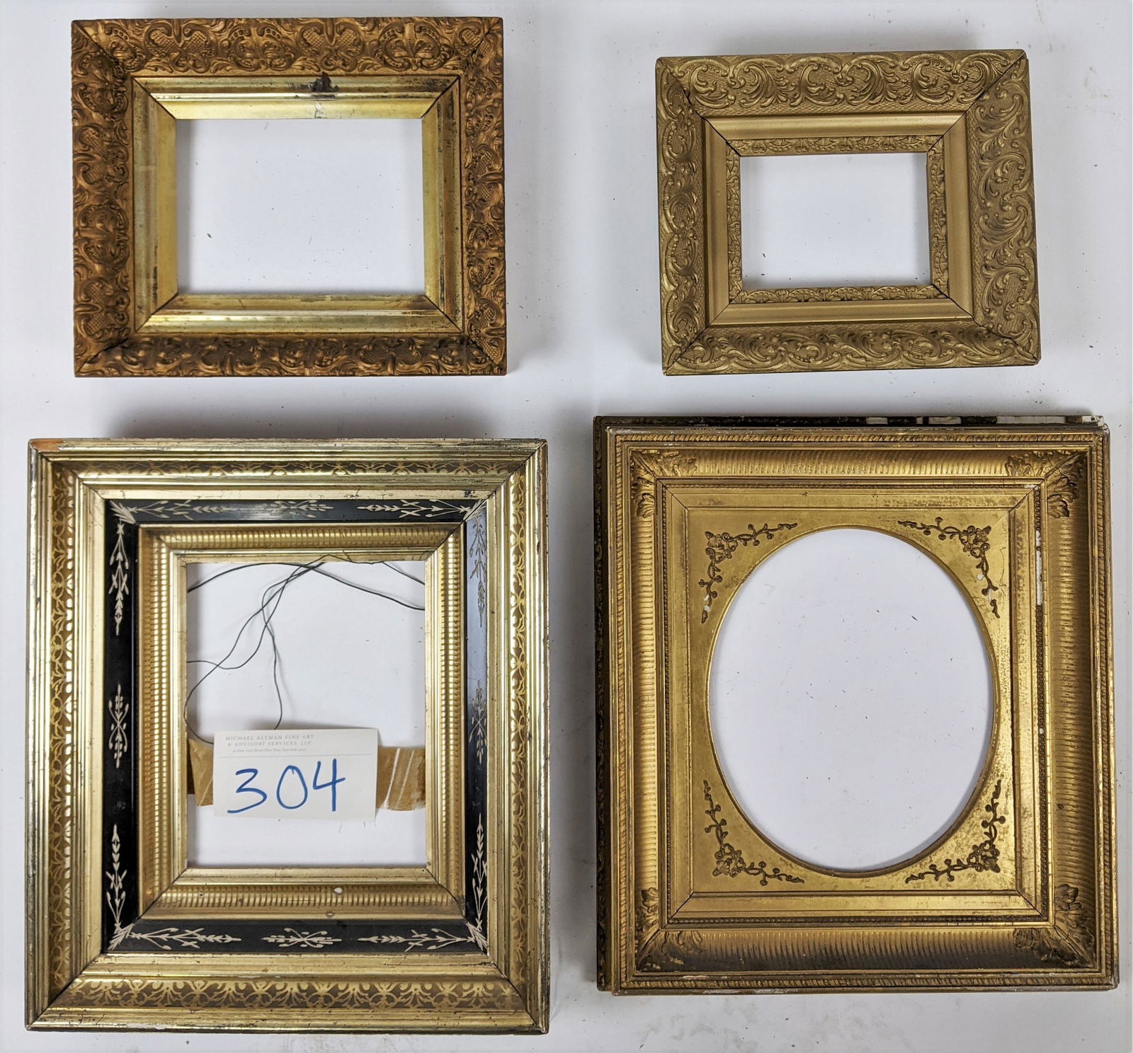 Lot of 4 Gilt Carved Frames (1 of 17)