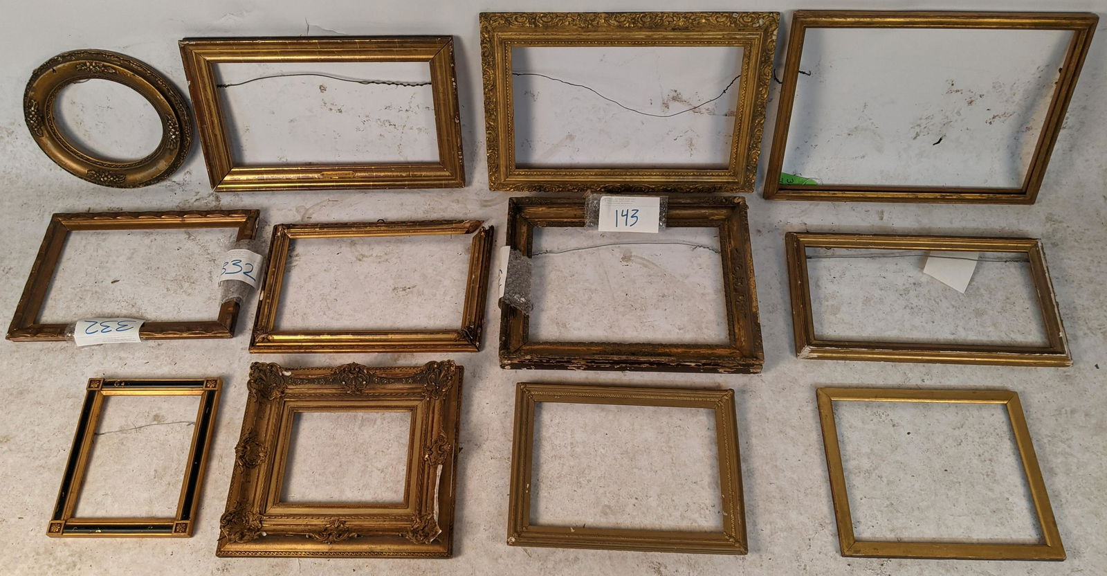 Lot of 12 Assorted Gilt Frames (1 of 20)