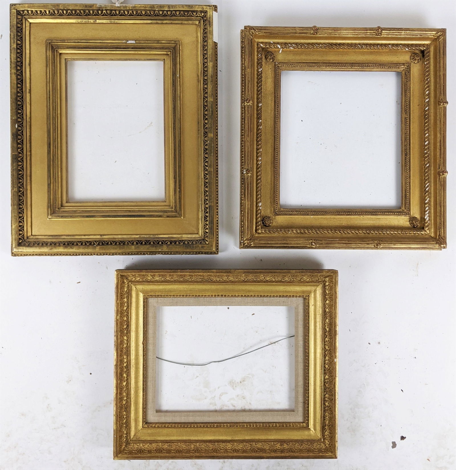 Lot of Three Gilt Wood Carved Frames (1 of 19)