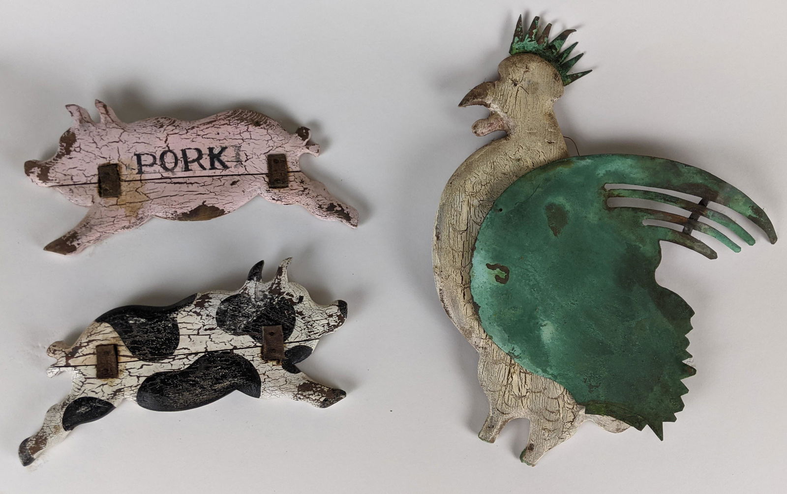 Three Antique Wood Carved Hangings (1 of 12)