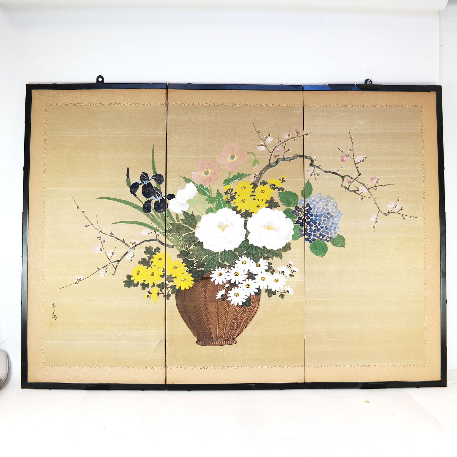 Chinese Three-Panel Low Floor Screen (1 of 5)