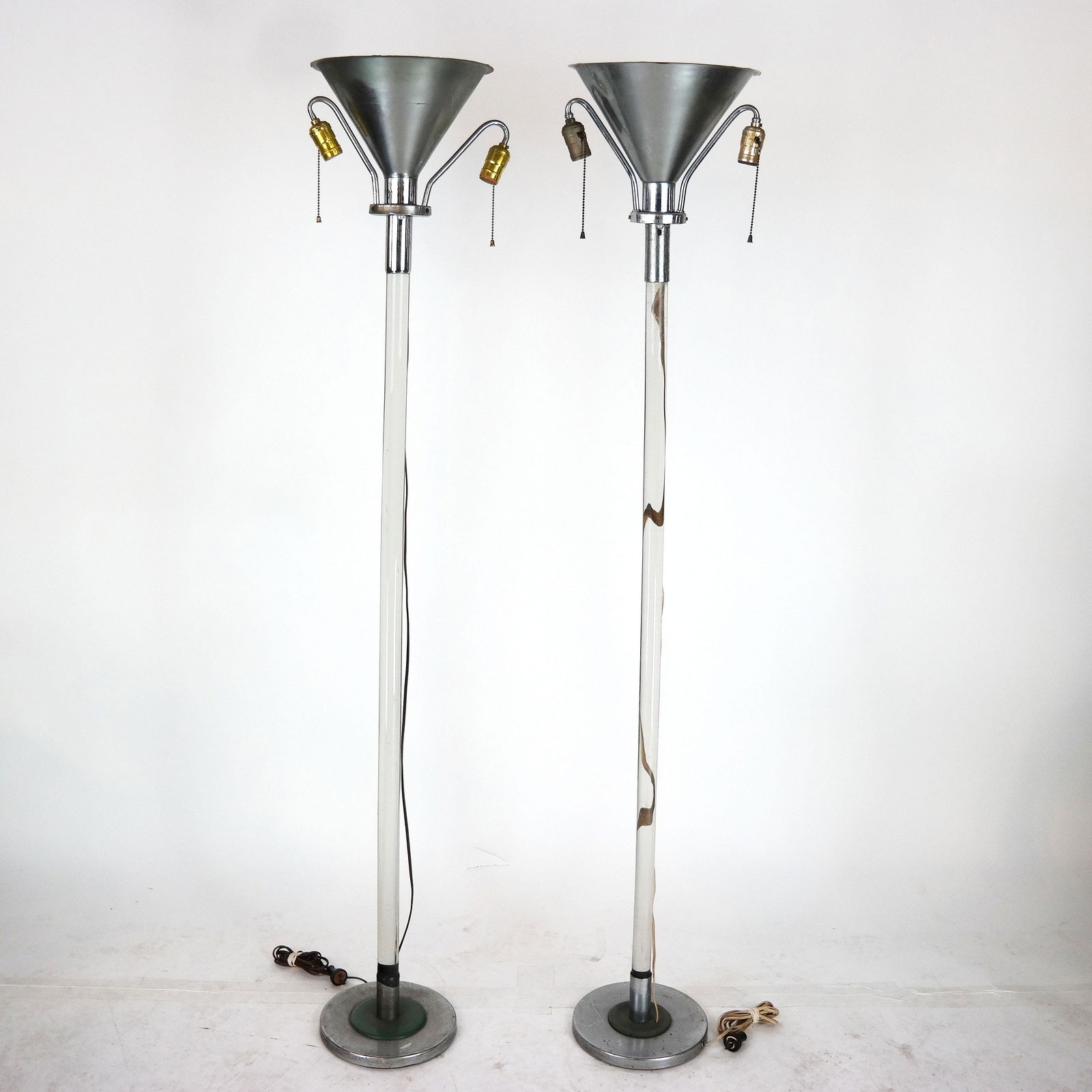 Pair Art Deco Mid-Century Floor Lamps (1 of 10)