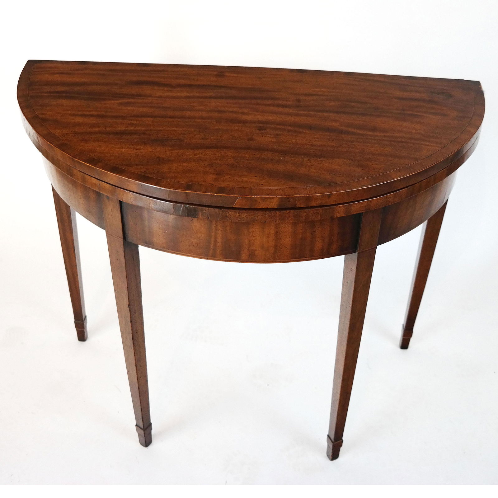 George III English Demilune Games Table (1 of 10)