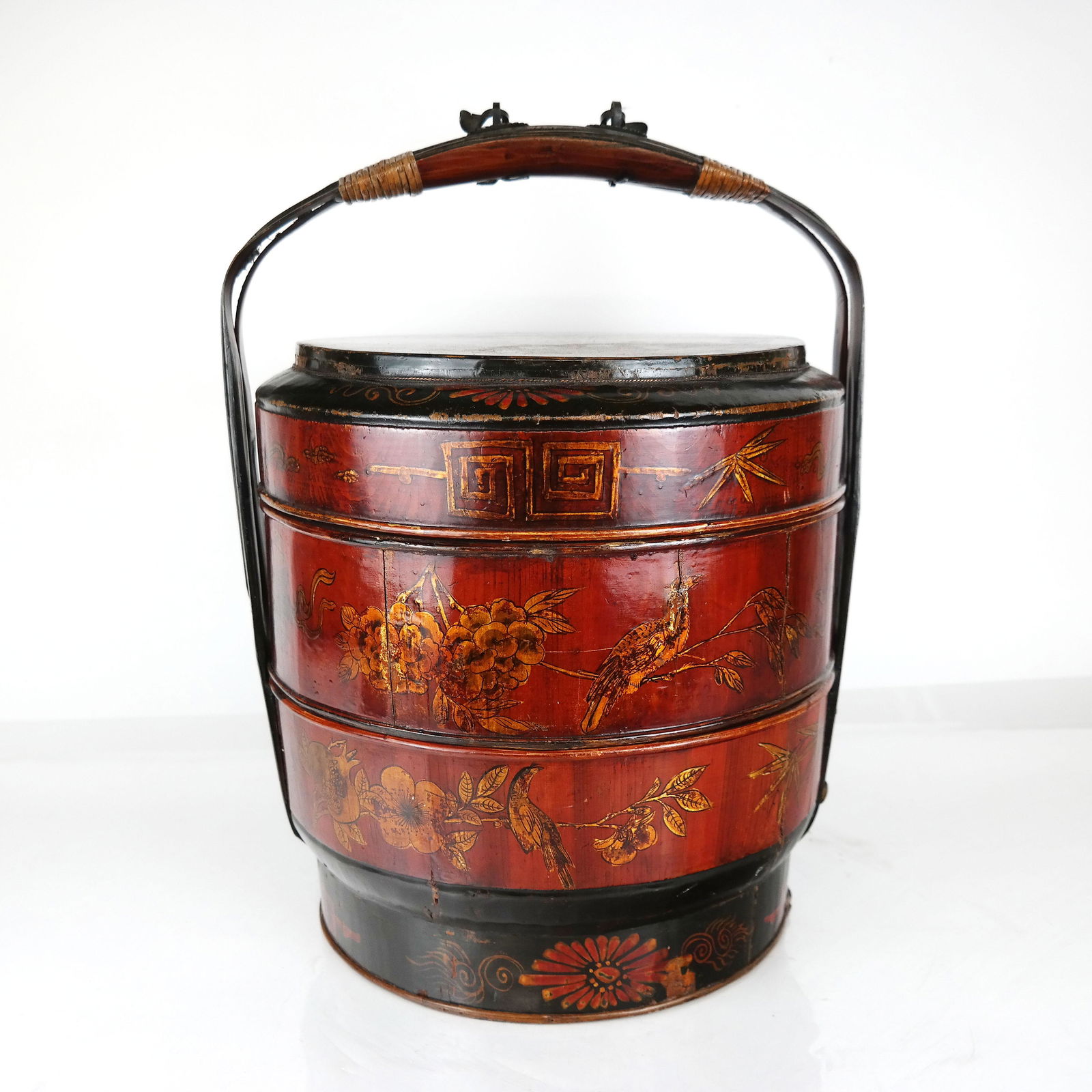Chinese Lacquer Wedding Basket (1 of 10)