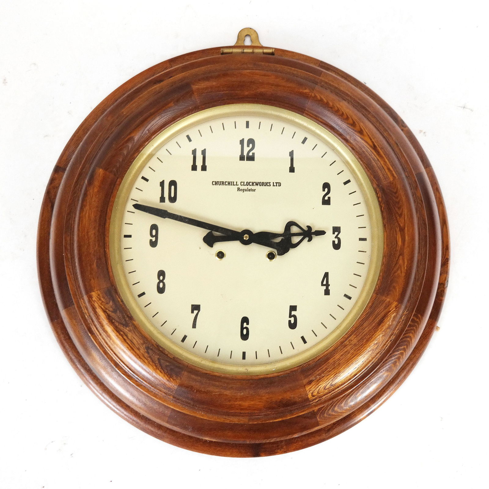 Churchill Clock Works Regulator Wall Clock (1 of 8)