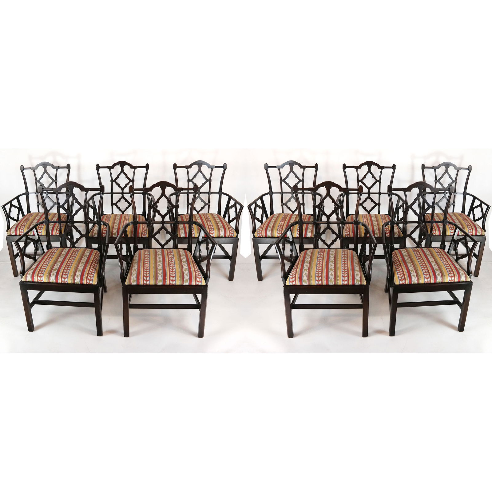 Set of 10 Yale Burge / Donghia Arm Chairs (1 of 9)