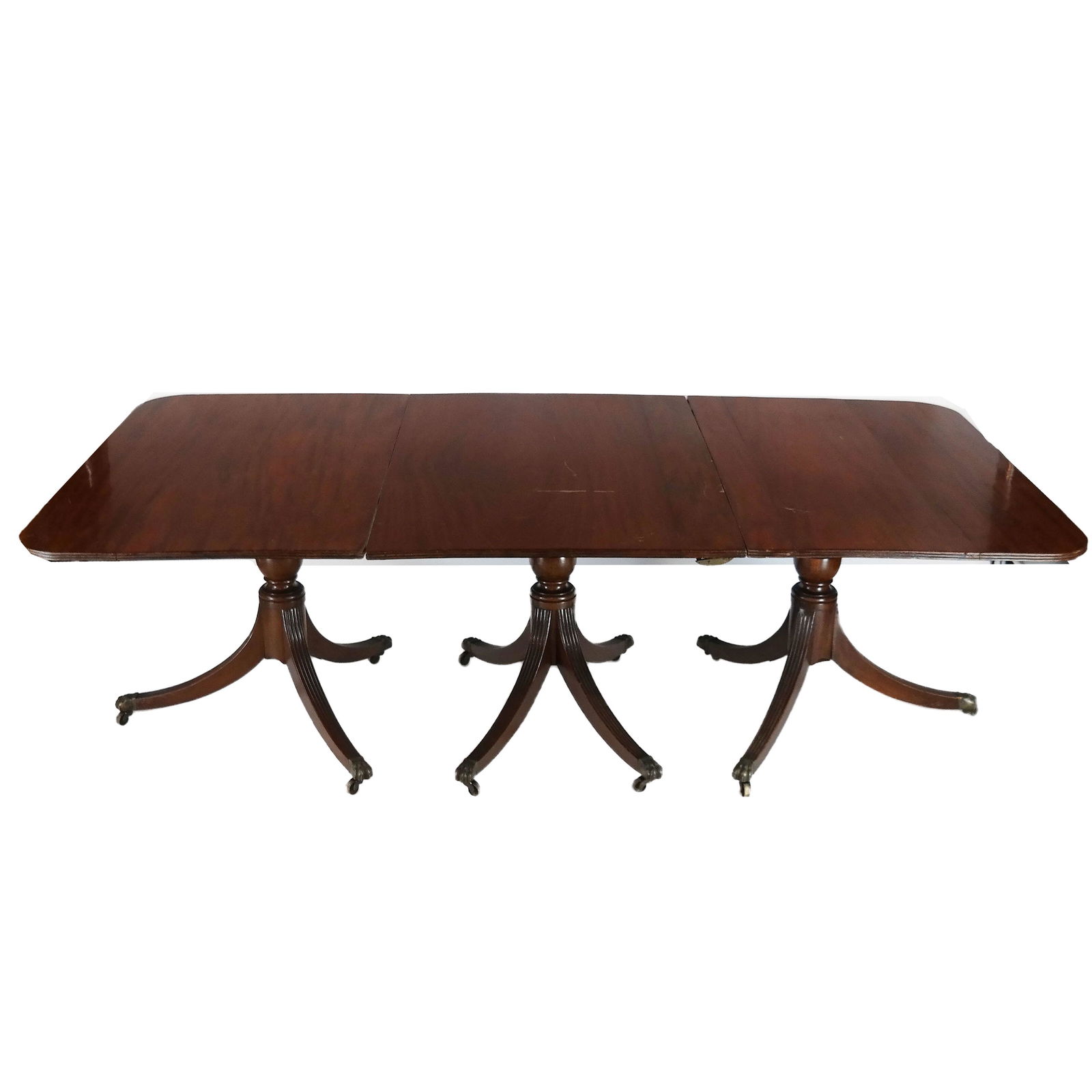 Regency Three-Pedestal Tilt-Top Dining Table (1 of 14)
