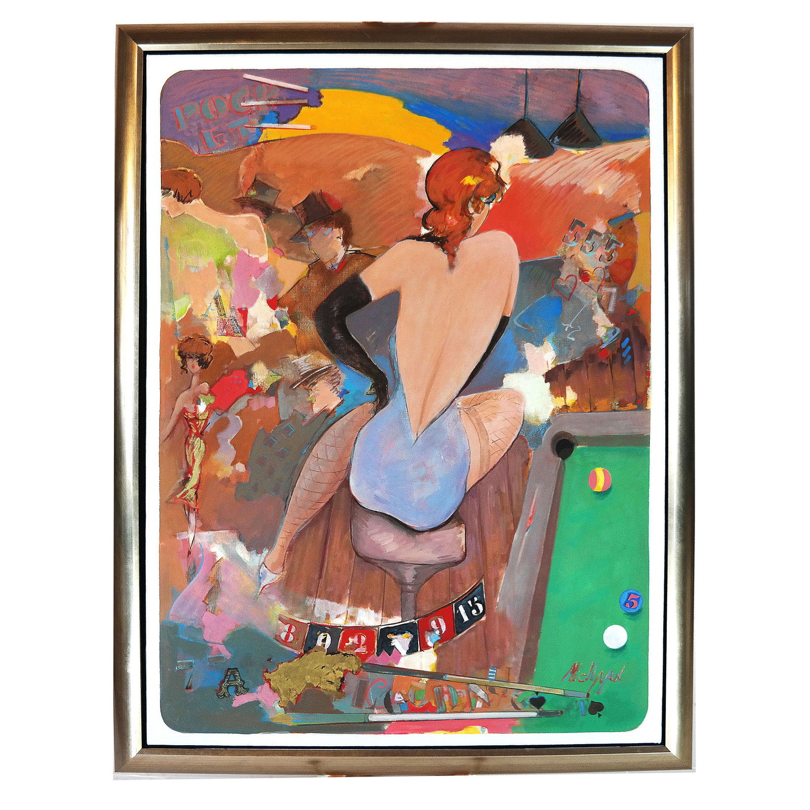 Moshe MICHAAN: "Golden Nugget" - Painting (1 of 10)