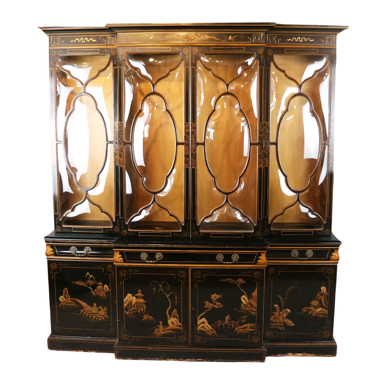 Karges Chinoiserie Decorated Breakfront (1 of 16)