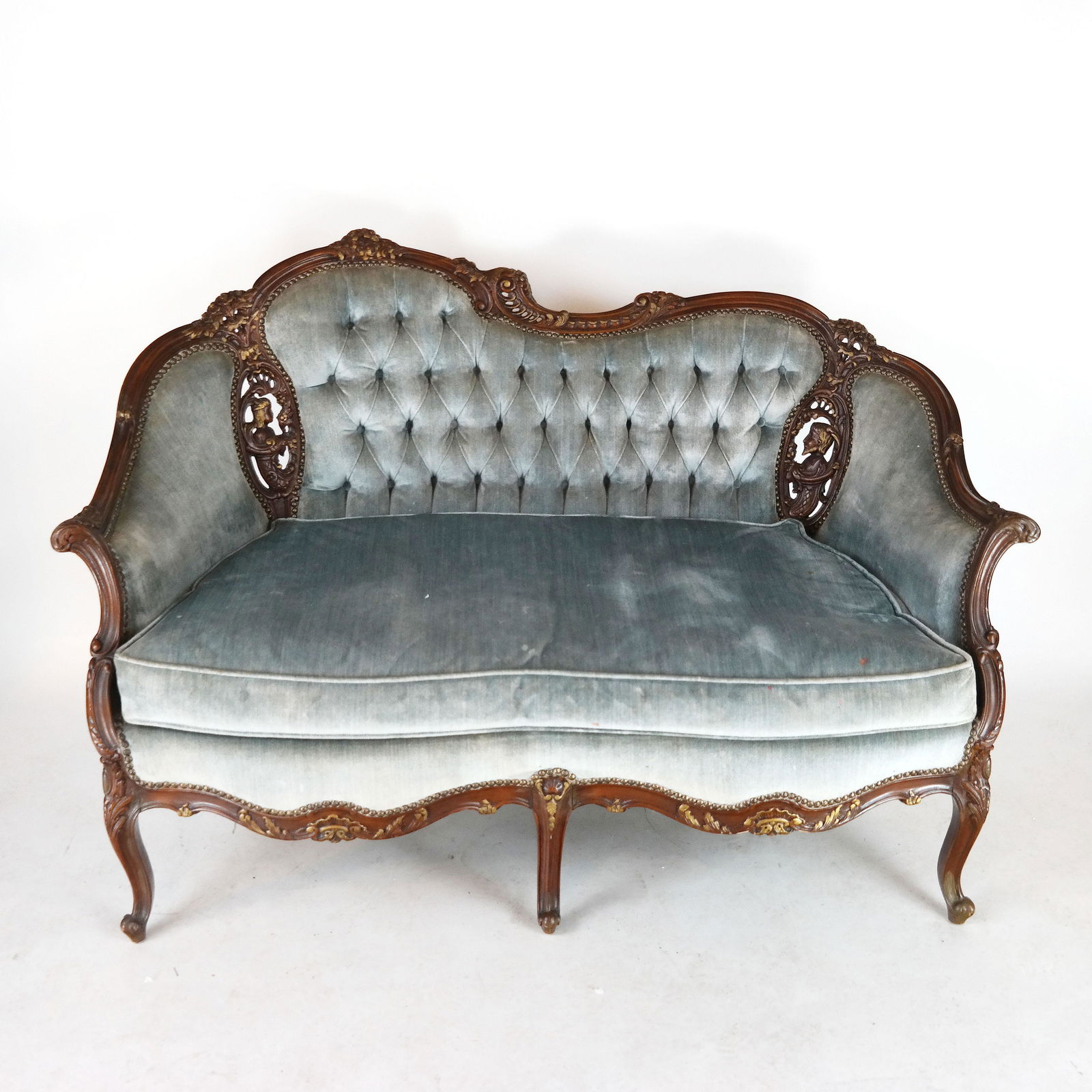 Louis XV-Style Rococo Settee (1 of 9)