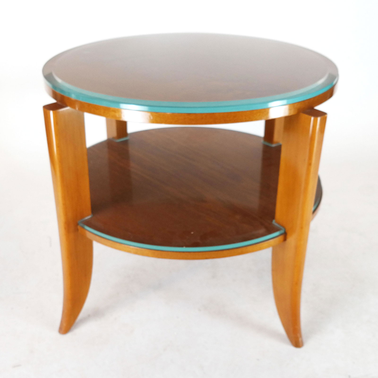 Art Deco Style Glass-Top Occasional Table (1 of 5)