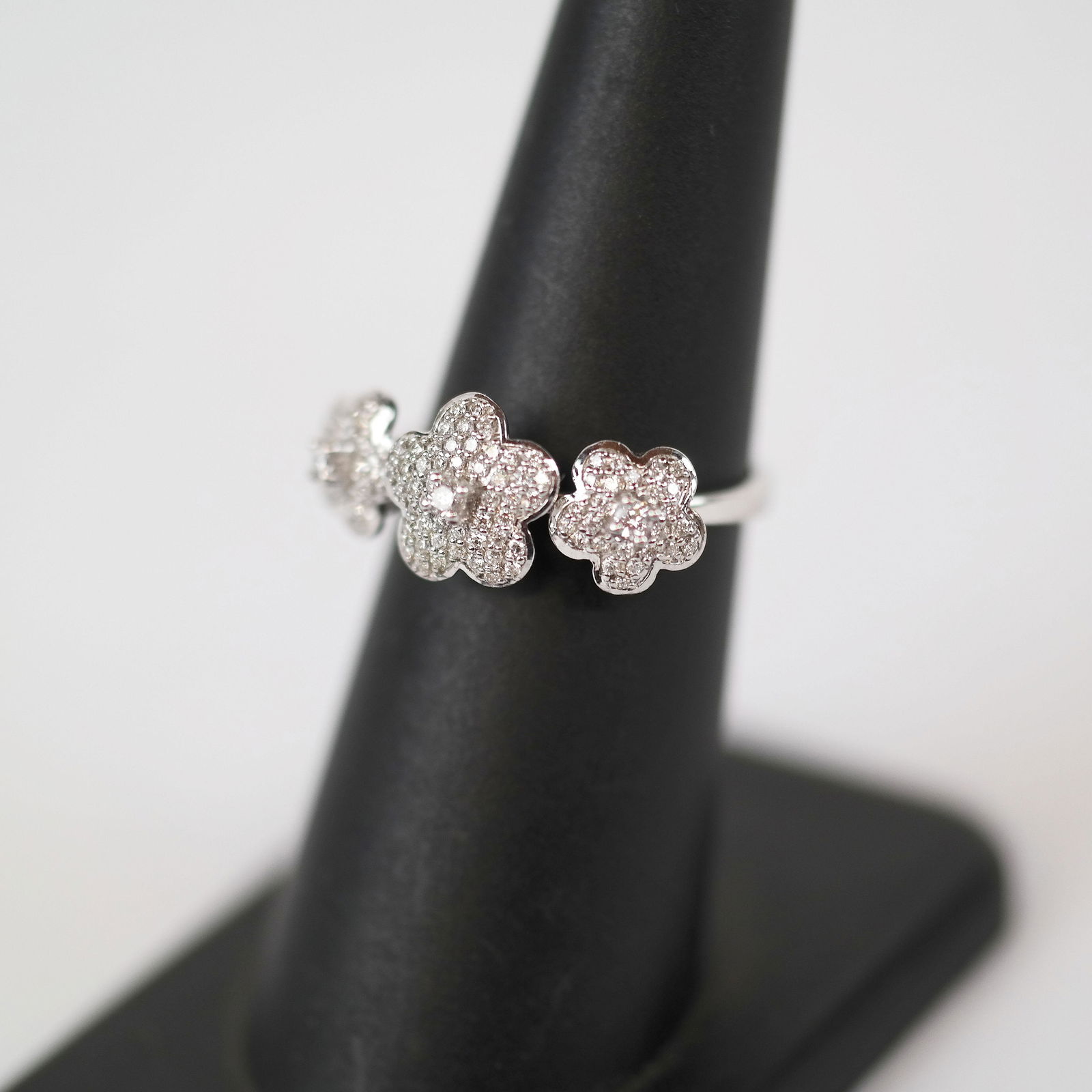 14K & Flower Diamond Ring (1 of 7)