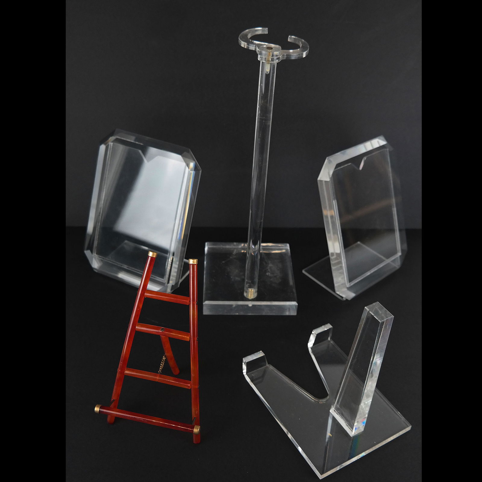 Five (5) Assorted Lucite Stands (1 of 11)