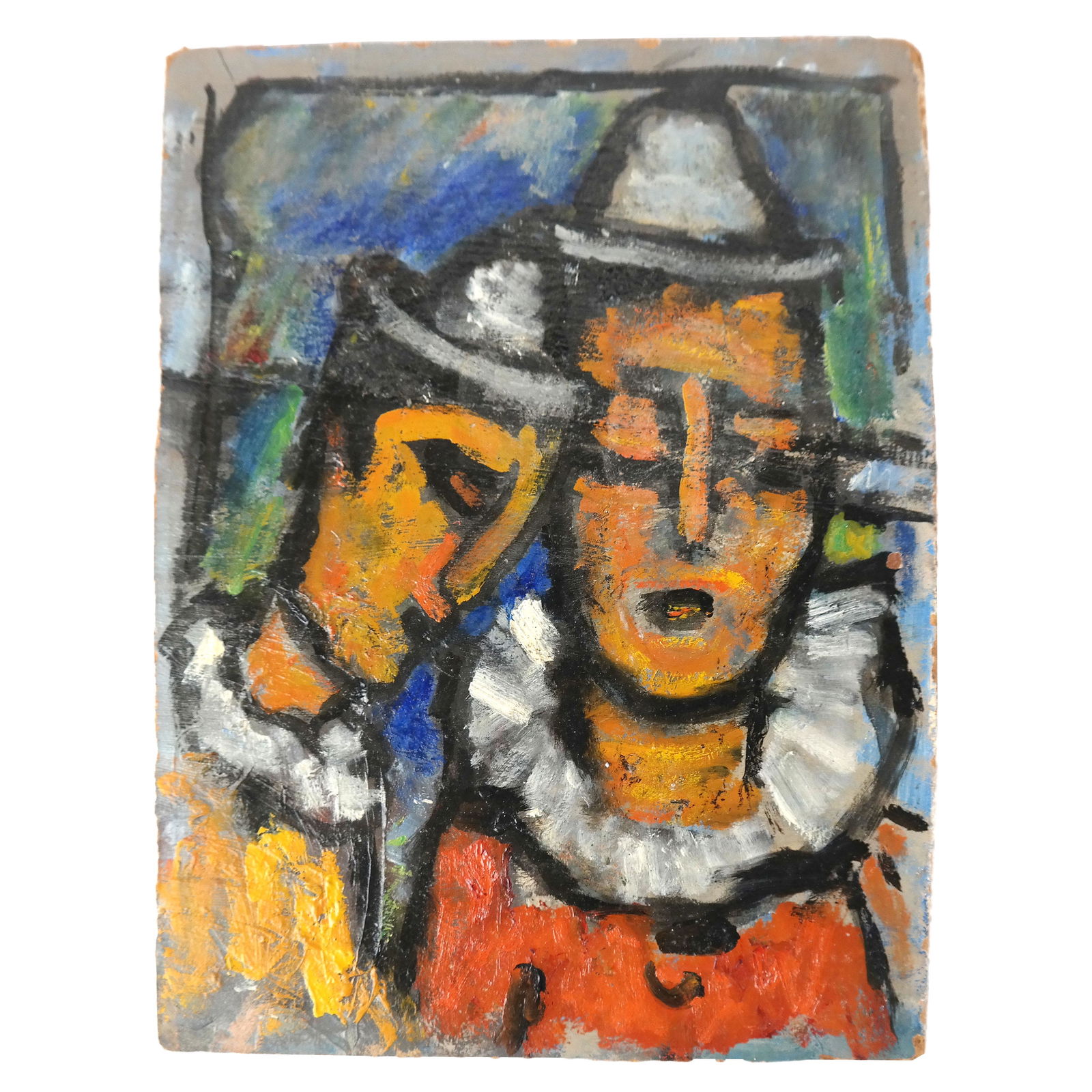 Style of Georges ROUAULT: Two Clowns - Painting (1 of 6)