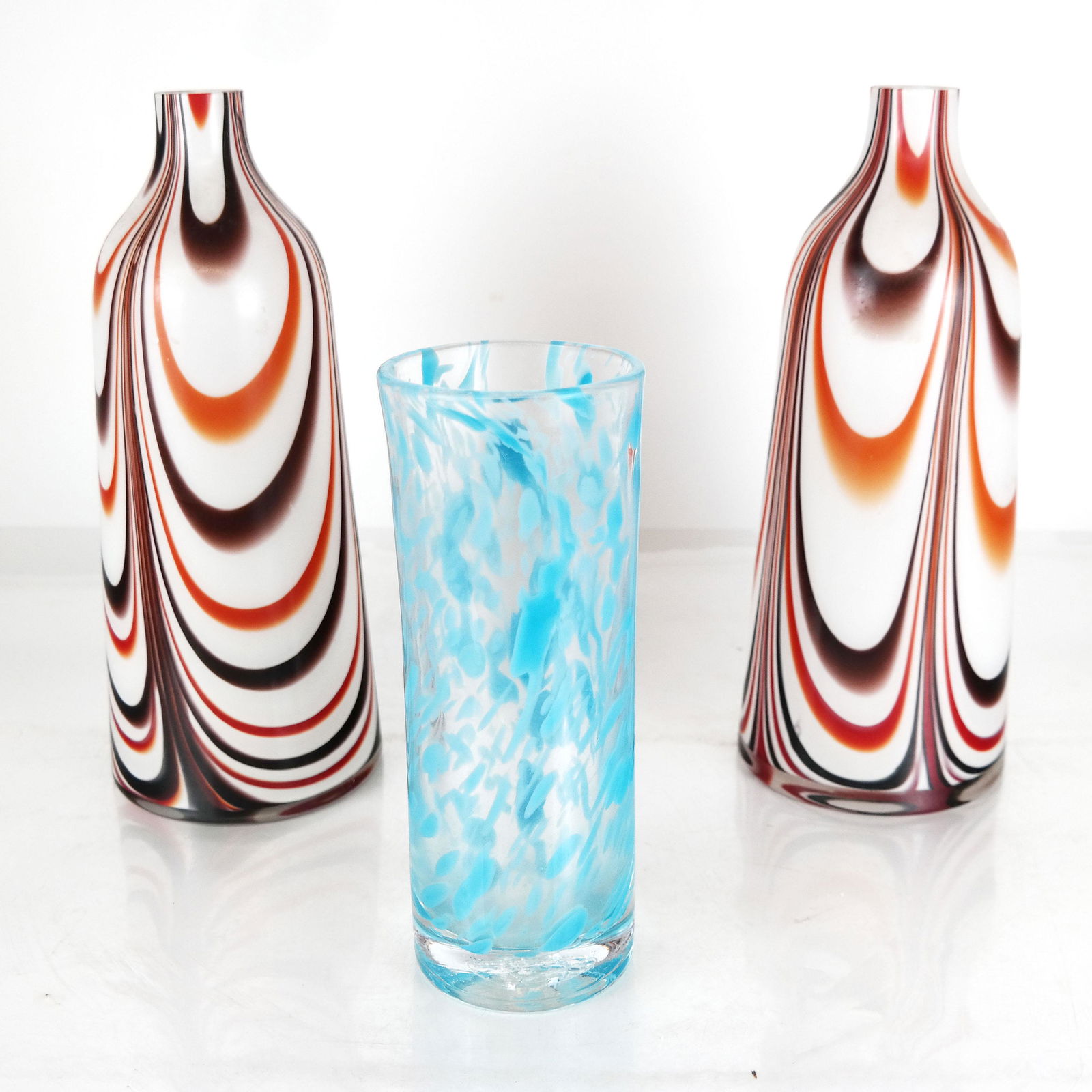 Three Art Glass Vases (1 of 9)