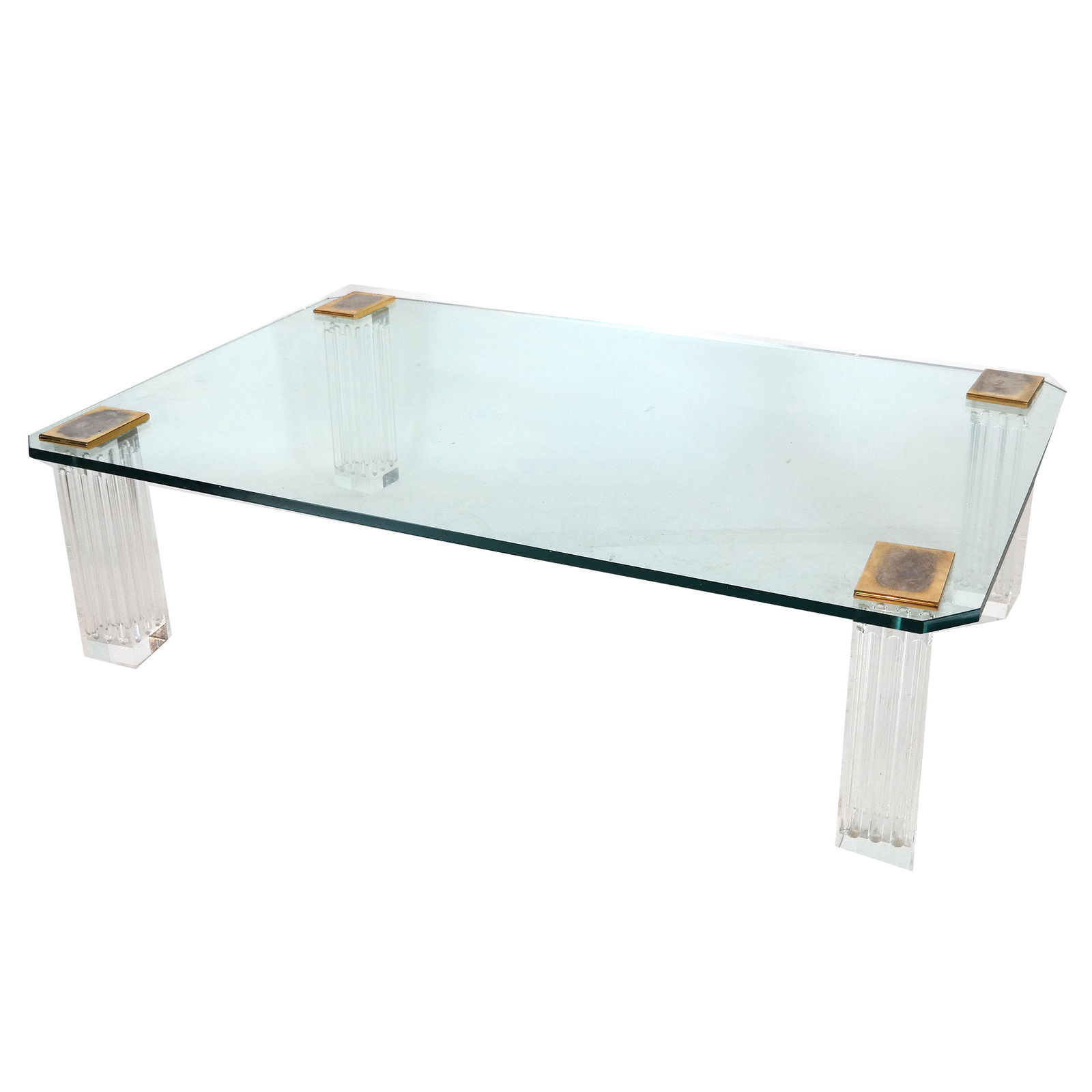 20th C. Modern Glass Top Cocktail Table (1 of 13)
