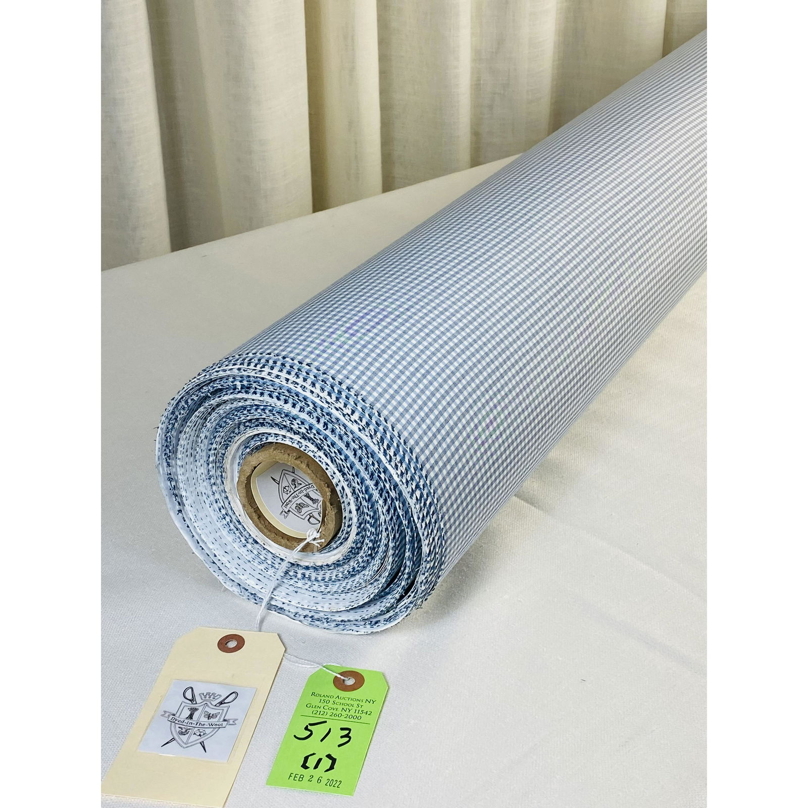 Brunschwig & Fils's Blue & White Check Fabric (1 of 4)