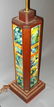 227: Mid Century Modern Art Pottery & Rosewood Lamp - 3