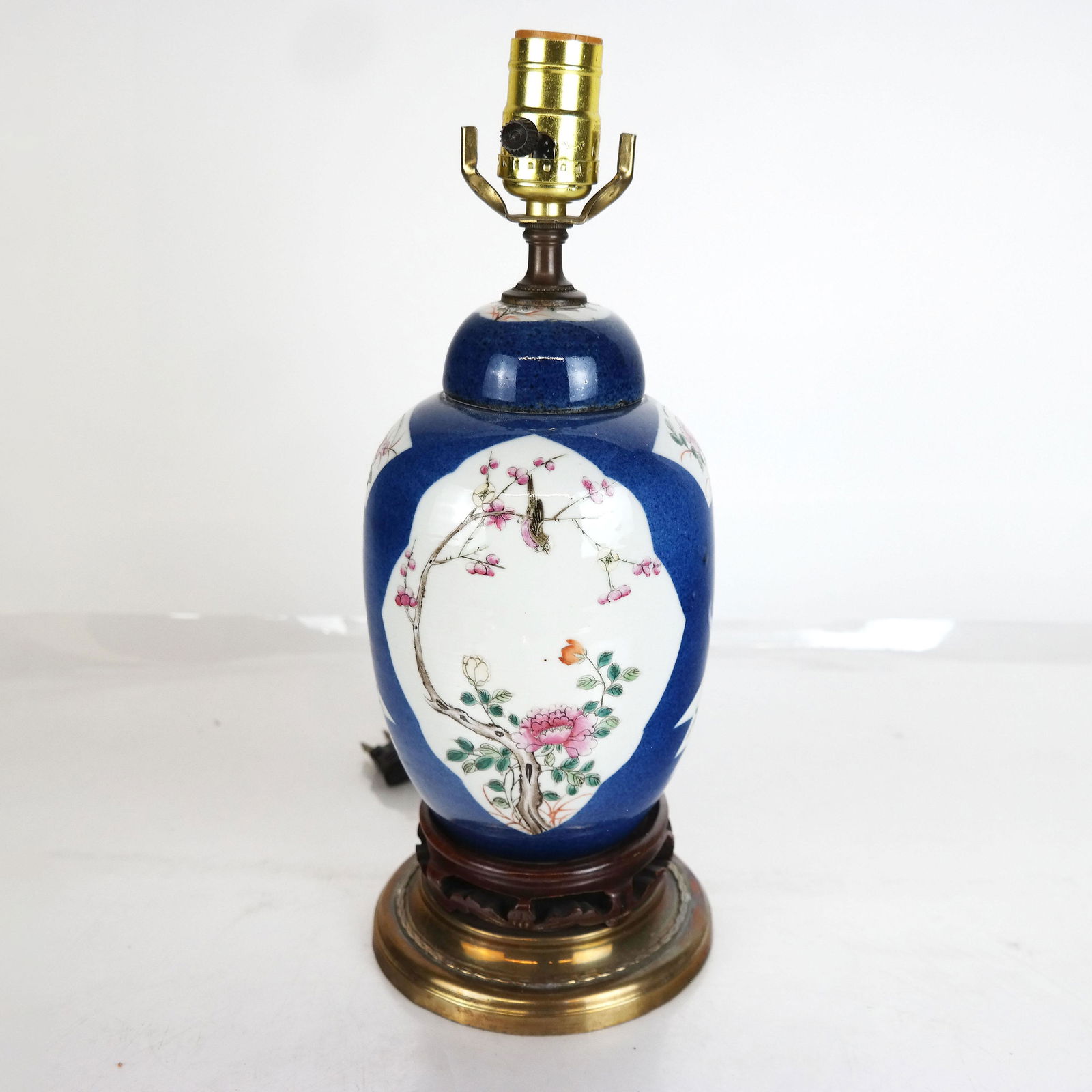 Chinese Porcelain Ginger Jar Lamp (1 of 7)