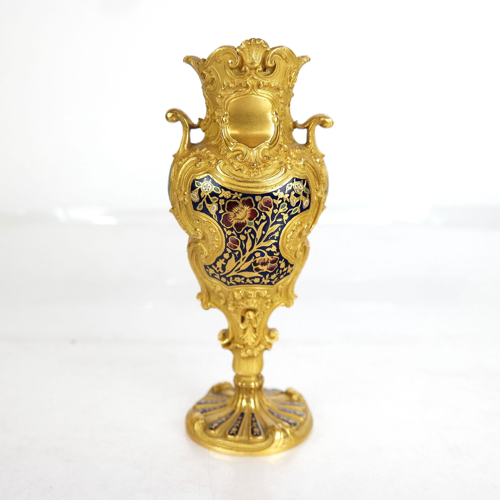 Fine French Bronze and Enamel Bud Vase (1 of 7)