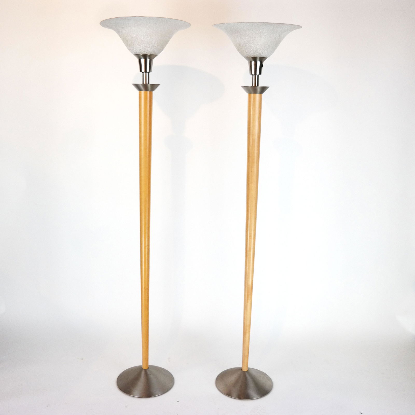 Pair of Modern 20th C. Torchiere Floor Lamps (1 of 11)