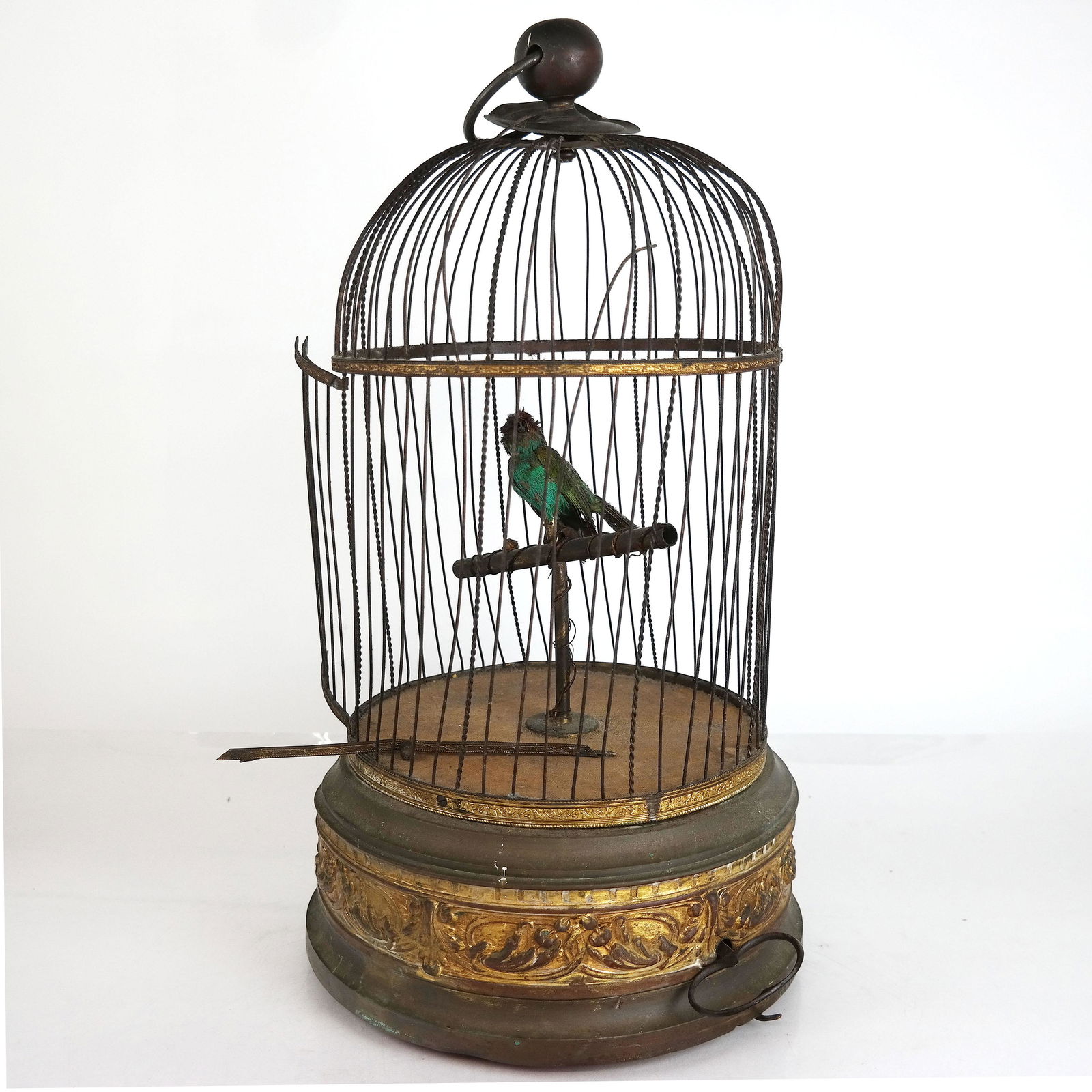 Victorian Mechanical Birdcage and Bird (1 of 9)