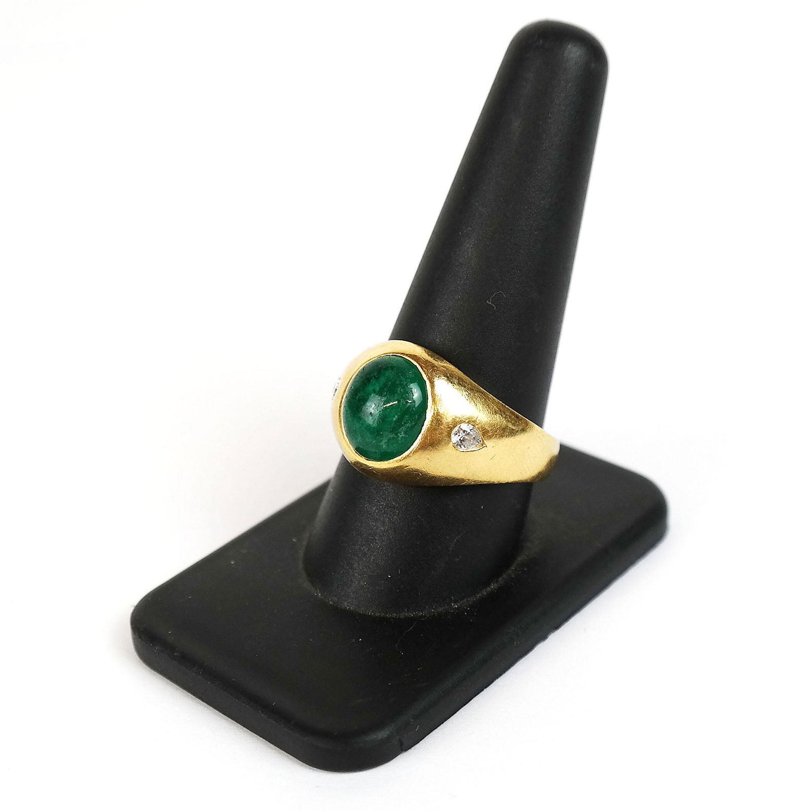 18K Gold & Emerald Man's Ring (1 of 7)