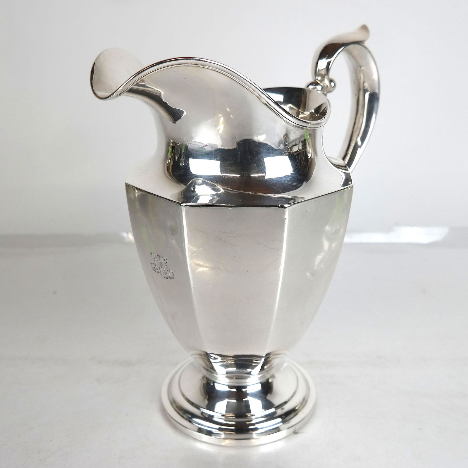 English-Style Sterling Silver Water Pitcher (1 of 8)
