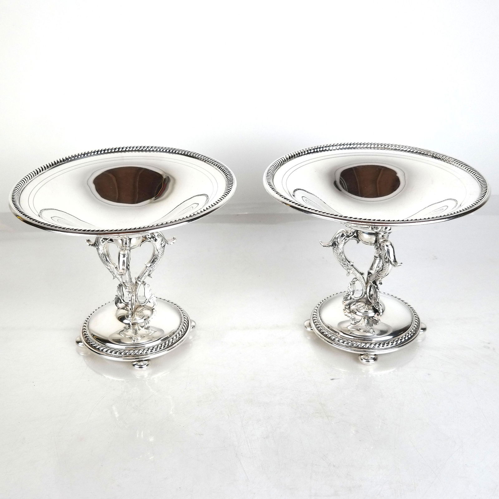 Pair of J.E. Caldwell Sterling Silver Tazzas (1 of 10)