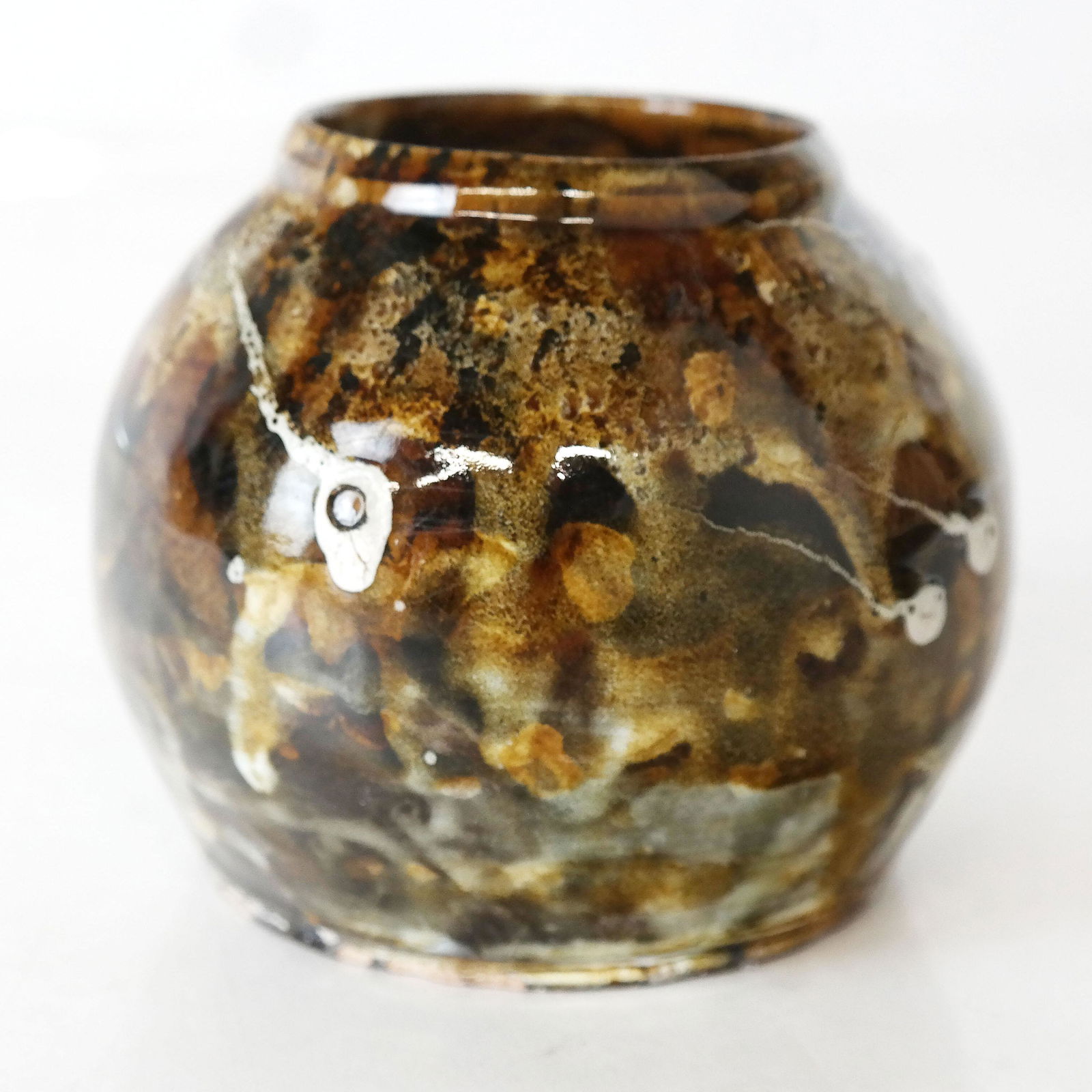 Pennsylvania Redware Glazed Pottery Bowl (1 of 8)